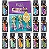 Top Essential Oils Set and Essential Oils Blends - Top 120.33oz 10ml Essential Oils and Blends for Diffuser, Humidifier, Massage and Soul - Perfect Starter Kit Gift - Book & Life Recipes