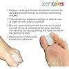 ZenToes 6 Pack Gel Toe Separators with No Loop for Bunions and Corns - Corrector Pads Provide Bunion Relief and Prevent Toe Rub Large