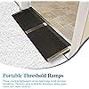 LEMNISCATE Wheelchair Ramps for Doorways, Lightweight Foldable Threshold Ramp for Steps , Stairs, Doorways, Scooter,Sliding Doors,3 Inch Rise, 600lbs Load Capacity， 10" 32&#34