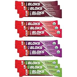 CLIF BLOKS - Energy Chews - Best Sellers Variety Pack - Non-GMO - Plant Based Food - Fast Fuel for Cycling and Running - Workout Snack - Value Pack 2.1 Ounce Packet, 12 Count Assortment May Vary