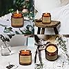 6 Pack Candles for Home Scented Aromatherapy Candle Gift Set for Women Soy Wax Long Lasting Amber Jar Candles Gift for Birthday Mother's Thanksgiving Day Present