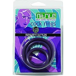 Top Rated - Nitrile Cock Ring Set-Purple