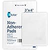 Globe Advanced Sterile Non-Adherent Pads| 100-Pack, 3” x 4”| Non-Adhesive Wound Dressing| Highly Absorbent & Non-Stick, Painless Removal-Switch| Individually Wrapped for Extra Protection 3 x 4