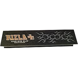 Rizla Black King Size Slim Ultra Thin Quality Rolling Papers 10 Packets