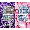 2 Pack Scented Candles, 2.5 oz Aromatherapy Candles for Home Scented, Natural Soy Candles with Floral Scents, Portable Small Jar Candles Set for Travel, Spa, Bath, Yoga, Home Decor Tin Candle Pack