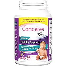 Conceive Plus Womens Fertility Support - Conception Formula, Fertility Prenatal Vitamin, 60 Capsules, 30 Day Supply