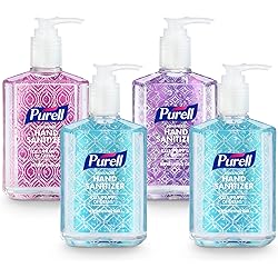 Purell Advanced Hand Sanitizer Refreshing Gel Design Series, Clean Scent, 8 Fl Oz Pump Bottle Pack of 4 - 9652-06-ECDECO