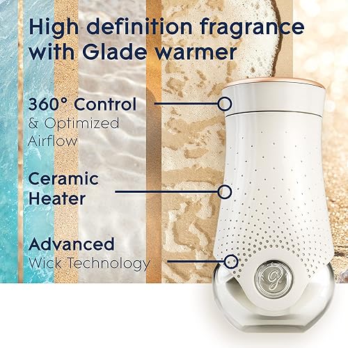 Glade PlugIns Refills Air Freshener, Scented and Essential Oils for Home and Bathroom, Aqua Waves, 1.34 Fl Oz, 2 Count