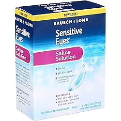 Bausch & Lomb Sensitive Eye Saline Solution, 24 Ounces Per Box Value Pack of 4