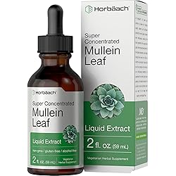 Mullein Leaf Liquid Extract | 2 fl oz | Alcohol Free | Vegetarian, Non-GMO & Gluten Free Supplement | by Horbaach