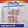 Hefty Slider Freezer Calendar Bags, Gallon Size, 100 Total Bags, 25 Count Pack of 4