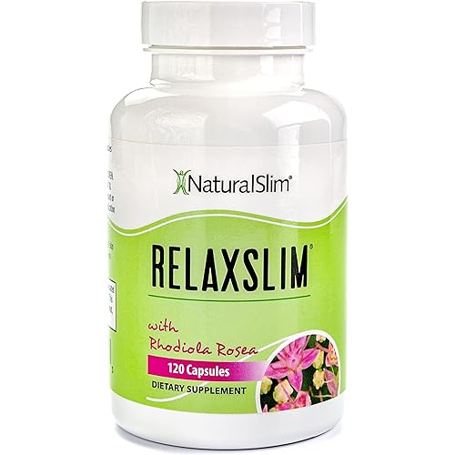 Naturalslim Relaxslim - Metabolism Booster, Help Burn Fat, Appetite Suppressant, Stress Relief - Source of Natural Energy - Adaptogen Supplements w Rhodiola Rosea, Ashwagandha - 120 Capsules