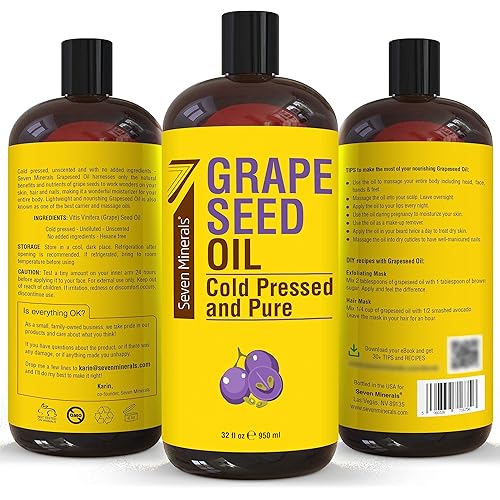 Pure Fractionated Coconut Oil & Pure Grapeseed Oil
