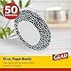 Glad 16 oz Paper Bowls With Daisy Design | Disposable Paper Bowls for Parties and Picnics Daisy Print | Microwave Safe Disposable Paper Bowls for Everyday Use, 16 Oz Blue Mosaic