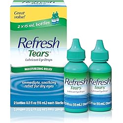 Refresh Tears Lubricant Eye Drops, 0.5 Fl Oz 2 Count