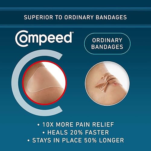 Compeed Advanced Blister Care Hydrocolloid Bandages Cushions 9 Count High Heel 5 Packs, Heel Blister Patches, Blister on Foot, Blister Prevention & Treatment Help, Hydrocolloid Waterproof Bandages