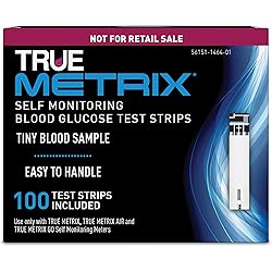 TRUE METRIX Blood Glucose Test Strips NFRS 100ct 100 Test Strips