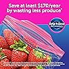 Ziploc Two Gallon Food Storage Bags, Grip 'n Seal Technology for Easier Grip, Open, and Close, 12 Count, Pack of 3 36 Total Bags
