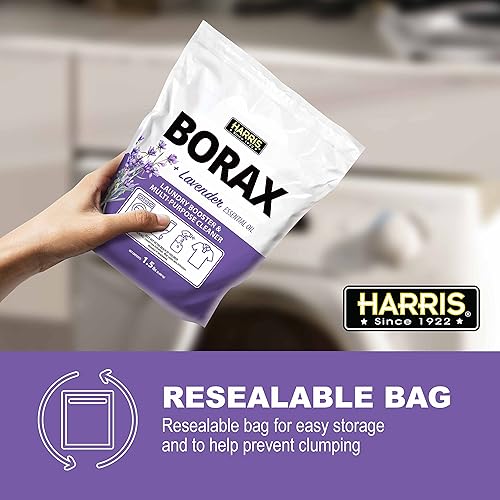 Harris Borax Laundry Booster and Multipurpose Cleaner, 1.5lb Lavender