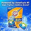 ARM & HAMMER Plus OxiClean 5-in-1 Liquid Laundry Detergent Power Paks, High Efficiency HE, 42 Count Pack of 4
