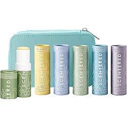 Scentered Aromatherapy DE-Stress Balm & Signature Collection Gift Set - 6 x Essential Oil Blend Balm Sticks with Award Winning Scents: Sleep Well, De-Stress, Focus, Happy & Escape