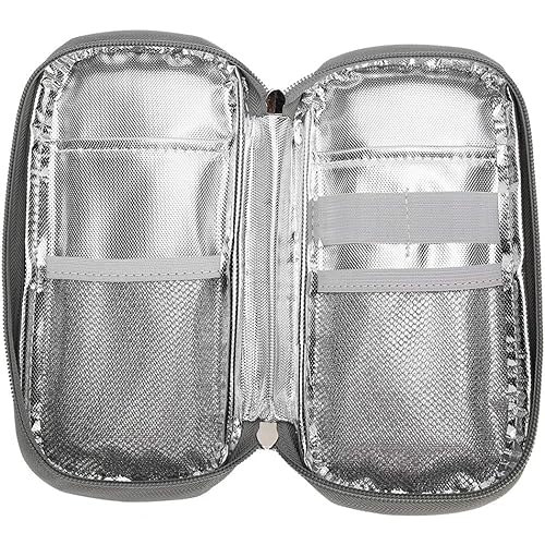Insulin Cooler Travel Case, Multiple-Layer Designs Zipper Closure Insulin Bag Made of Oxford Cloth, Light Weight and Portable#1