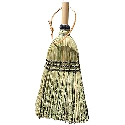 Authentic Hand Made All Broomcorn Hand Broom 13.5-InchDeluxe Whisk