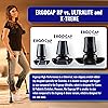 Ergocap® High Performance Crutch Rubber Tip - Rubber Replacement Foot Pad for Walking Canes - Stable Four Point, Engineered to Mimic The Joint Articulation of The FootAnkle Universal-1 Crutch Tip
