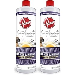 Hoover Complements Pet Odor Eliminator Carpet Cleaning Booster Formula for Machines, 16 oz Solution, Pack of 2, AH33030, White