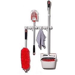 OXO Good Grips Wall-Mounted Mop and Broom Organizer 3"x5"x17&#34