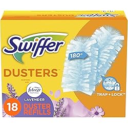 Swiffer 180 Duster, Car Duster Refills, Febreze Lavender Scent, 18 Count
