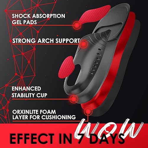 New 2022} Premium Anti-Fatigue Shoe Insoles - High Arch Support Insoles - Shoe Inserts Orthotics Men Women - Relief Plantar Fasciitis Heel Arch Feet Pain Flat Feet - Work Boot Sneakers Hiking Shoe