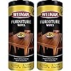 Weiman Wood Cleaner and Polish Wipes - 2 Pack - For Cleaning Furniture, to Beautify and Protect, No Build-Up, Contains Ultra Violet Protection, Pleasant Scent, Surface Safe - 30 Count