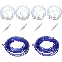 ResOne 10pc 257' Pediatric Soft Oxygen Tubing Replacement Kit, Purple wSwivel Connectors