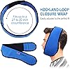 LotFancy Face Ice Pack Wrap for TMJ, Wisdom Teeth, with 4 Reusable Hot Cold Therapy Gel Packs, Pain Relief for Chin, Oral and Facial Surgery, Dental Implants, Blue