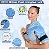 REVIX Shoulder Ice Pack for Injuries Reusable Gel Ice Wrap for Shoulder Pain Relief, Bursitis and Rotator Cuff, Cold Therapy Compression for Man and Women
