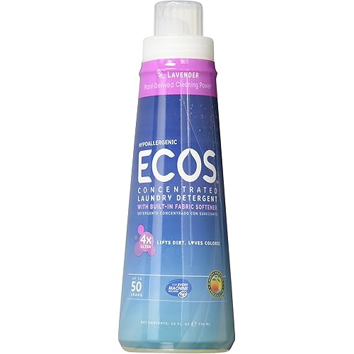 ECOS Earth Friendly Products 4x Concentrate, Multi Lavender 25 Fl Oz Pack of 6