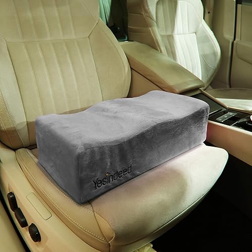 Brazilian Butt Lift Pillow – Dr. Approved for Post Surgery Recovery Seat – BBL Foam Pillow Cover Bag Firm Support Cushion Butt Support Technology - Grey