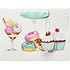 Papyrus 9" Medium Gift Bag - Designed by Bella Pilar Desserts for Birthdays, Bridal Showers, Baby Showers and All Occasions 1 Bag