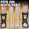 BraceAbility Sleeping Stretch Boot - Plantar Fasciitis Night Foot Splint Adjustable Achilles Tendonitis Brace for Fascia, Tendon and Calf Stretching, Heel and Bone Spur, Arch Pain Treatment Medium