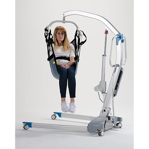 Patient Aid One Piece Patient Lift Sling with Positioning Strap, Size Large, 600lb Weight Capacity