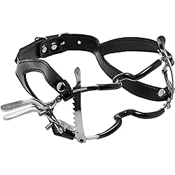 Master Series Jennings Hinge and Ratchet Wide Mouth Gag with Adjustable Strap
