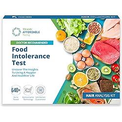 5Strands Food Intolerance Test, 640 Items Tested, Food Sensitivity at Home Test Kit, Accurate Hair Analysis, Health Results in 5-7 Days, Gluten, Soy, Dairy, Protein