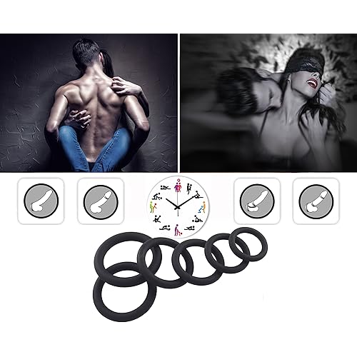 Silicone Cock Rings Cockring - 6 Different Size - Flexible - Super Soft Premium Quality Silicone