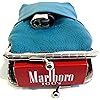 Women 100% Pure Leather Cigarette Case Lighter Match Pocket Zipper Coin Pouch -4 Color Teal