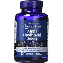 Alpha Lipoic Acid 300mg, Supports Antioxidant Health, 120 ct by Puritan's Pride