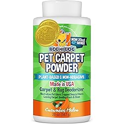 Bodhi Dog Natural Dog Odor Carpet Powder | Dry Pet Smell Eliminator | Remove Urine Smells | Plant Based and Biodegradable Room Powder | Loosens Fur and Dirt Pack of 1