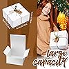 26 Pcs Gift Boxes Set 8 Paper Gift Box Kraft Boxes 8 x 8 x 4 Inch bridesmaid proposal boxes 8 Kraft Paper Gift Tags 8 Plastic Eucalyptus Leaves Stems 1 Cut Paper Shred Filler 1 Twine Rope White