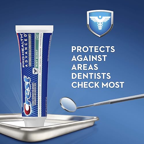 Crest Pro-Health Advanced Antibacterial Protection Toothpaste, Mint Burst, 5oz Pack of 4
