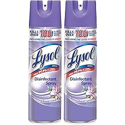Lysol Disinfectant Spray, Sanitizing And Antibacterial Spray, For Disinfecting And Deodorizing, Early Morning Breeze, 19 Fl Oz Pack Of 2, Packaging May Vary